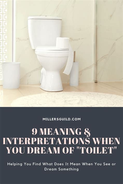 Meaning in dreams of: TOILET .